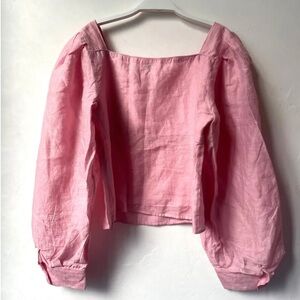 Sandro linen pink top size 0 - US 0/2